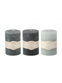 Ensemble de piliers Trent, 3 élém., Ø 7 x haut. 10 cm