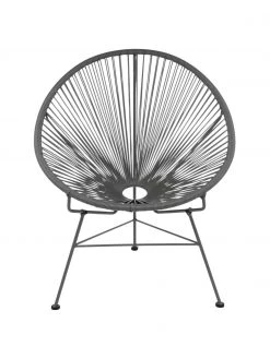 Westwing Collection Fauteuil acapulco gris foncé plastique tressé Bahia, larg. 81 x prof. 73 cm 12 Westwing Collection Fauteuil acapulco gris foncé plastique tressé Bahia, larg. 81 x prof. 73 cm -Jardin Soldes Boutique Fauteuil acapulco gris fonce plastique tresse Bahia 4