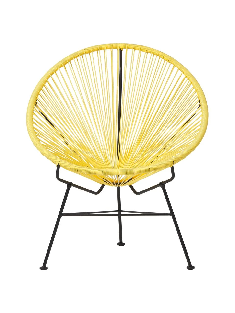 Westwing Collection Fauteuil acapulco jaune soleil plastique tressé Bahia, larg. 81 x prof. 73 cm 5 Westwing Collection Fauteuil acapulco jaune soleil plastique tressé Bahia, larg. 81 x prof. 73 cm – Image 3