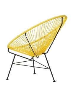 Westwing Collection Fauteuil acapulco jaune soleil plastique tressé Bahia, larg. 81 x prof. 73 cm 13 Westwing Collection Fauteuil acapulco jaune soleil plastique tressé Bahia, larg. 81 x prof. 73 cm -Jardin Soldes Boutique Fauteuil acapulco jaune soleil plastique tresse Bahia 5