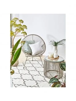 Westwing Collection Fauteuil acapulco taupe plastique tress&eacute; Bahia, larg. 81 x prof. 73 cm -Jardin Soldes Boutique Fauteuil acapulco taupe plastique tresse Bahia 3