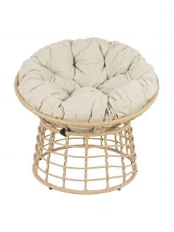 Bizzotto Fauteuil avec coussin d'assise Molly, Ø 92 x haut. 78 cm -Jardin Soldes Boutique Fauteuil avec coussin dassise Molly 4