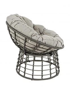 Bizzotto Fauteuil avec coussin d'assise Molly, Ø 92 x haut. 78 cm -Jardin Soldes Boutique Fauteuil avec coussin dassise Molly 9