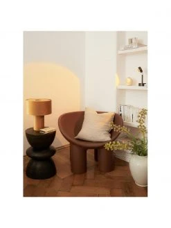 Fauteuil design brun Roly Poly, larg. 84 x prof. 57 cm -Jardin Soldes Boutique Fauteuil design brun Roly Poly 2