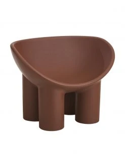 Fauteuil design brun Roly Poly, larg. 84 x prof. 57 cm