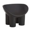 Fauteuil design gris anthracite Roly Poly, larg. 84 x prof. 57 cm