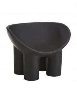 Fauteuil design gris anthracite Roly Poly, larg. 84 x prof. 57 cm