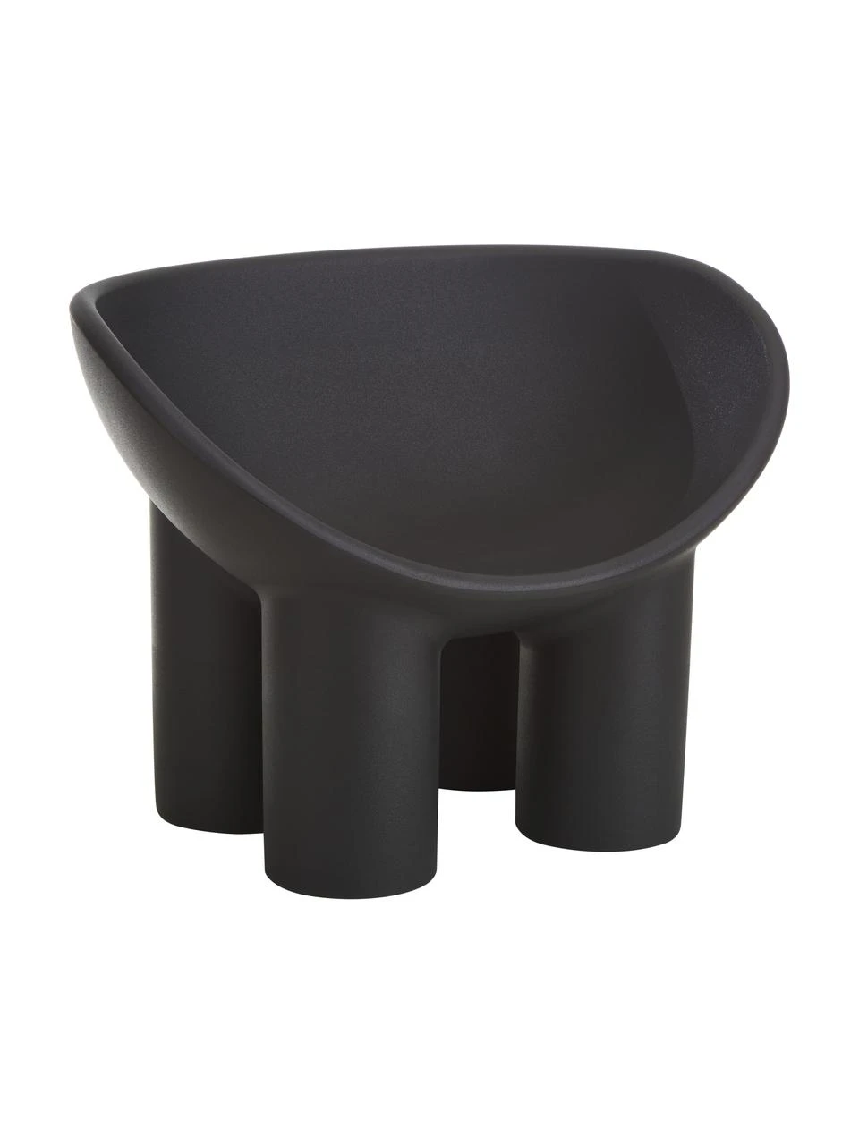 Fauteuil design gris anthracite Roly Poly, larg. 84 x prof. 57 cm 3 Fauteuil design gris anthracite Roly Poly, larg. 84 x prof. 57 cm