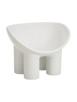 Fauteuil design gris clair Roly Poly, larg. 84 x prof. 57 cm