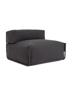 Fauteuil futon de jardin Square, larg. 101 x prof. 101 cm