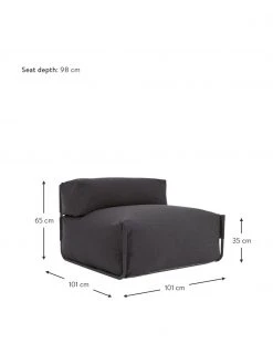 Fauteuil futon de jardin Square, larg. 101 x prof. 101 cm -Jardin Soldes Boutique Fauteuil futon de jardin Square 3
