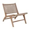 Fauteuil large bois de teck Derby, larg. 60 x prof. 80 cm 2 Fauteuil large bois de teck Derby, larg. 60 x prof. 80 cm -Jardin Soldes Boutique Fauteuil large bois de teck Derby