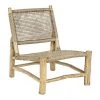 Bizzotto Fauteuil lounge bohème bois de teck Lampok, larg. 62 x haut. 79 cmDisponibilité limitée