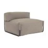 Fauteuil lounge de jardin beige Square, larg. 101 x prof. 101 cm -Jardin Soldes Boutique Fauteuil lounge de jardin beige Square