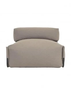 Fauteuil lounge de jardin beige Square, larg. 101 x prof. 101 cm -Jardin Soldes Boutique Fauteuil lounge de jardin beige Square 4