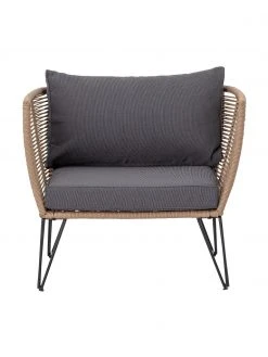 Bloomingville Fauteuil lounge de jardin en plastique tressé Mundo, larg. 87 x prof. 74 cm 11 Bloomingville Fauteuil lounge de jardin en plastique tressé Mundo, larg. 87 x prof. 74 cm -Jardin Soldes Boutique Fauteuil lounge de jardin en plastique tresse Mundo 3