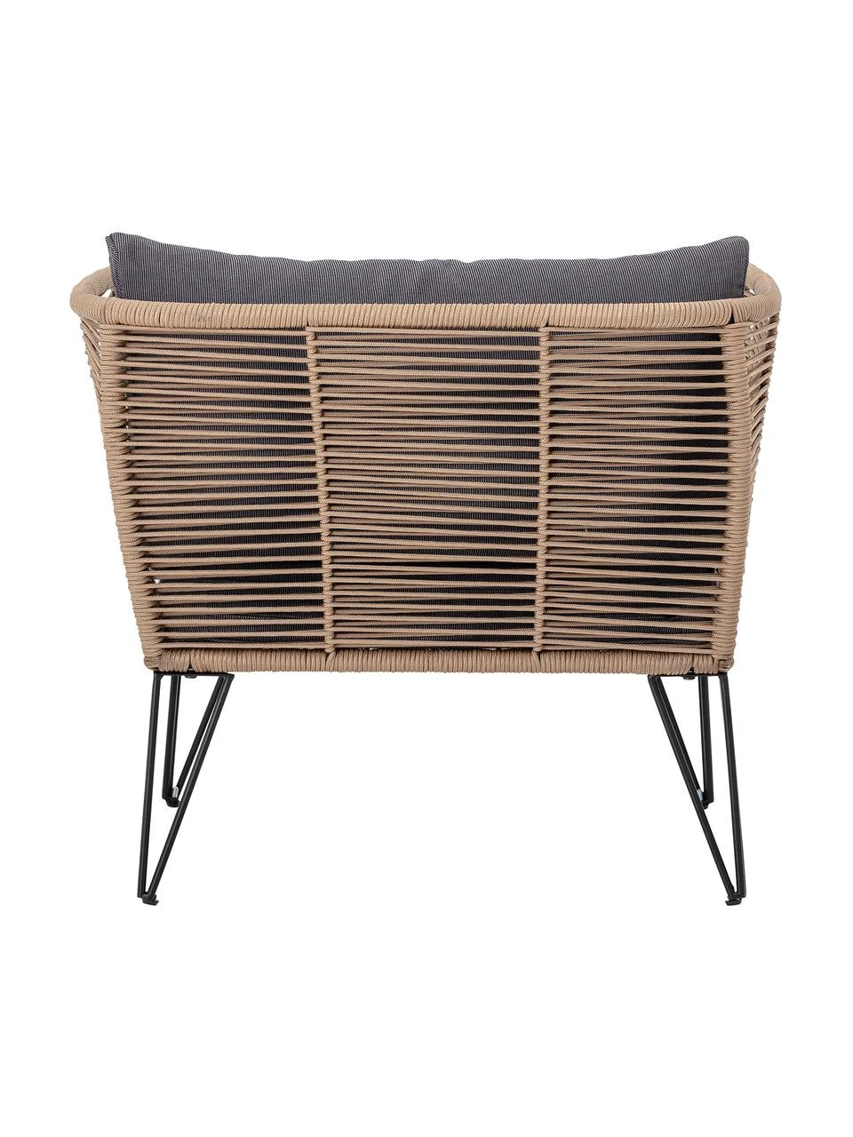 Bloomingville Fauteuil lounge de jardin en plastique tressé Mundo, larg. 87 x prof. 74 cm 8 Bloomingville Fauteuil lounge de jardin en plastique tressé Mundo, larg. 87 x prof. 74 cm – Image 6