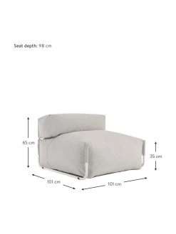Fauteuil lounge de jardin gris Square, larg. 101 x prof. 101 cm 12 Fauteuil lounge de jardin gris Square, larg. 101 x prof. 101 cm -Jardin Soldes Boutique Fauteuil lounge de jardin gris Square 4