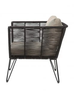 Bloomingville Fauteuil lounge de jardin plastique tressé Mundo, larg. 87 x prof. 74 cm 11 Bloomingville Fauteuil lounge de jardin plastique tressé Mundo, larg. 87 x prof. 74 cm -Jardin Soldes Boutique Fauteuil lounge de jardin plastique tresse Mundo 4