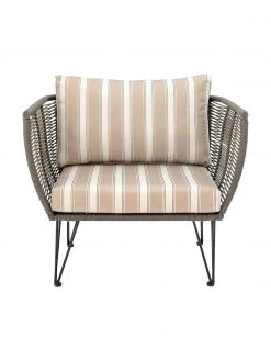 Bloomingville Fauteuil lounge de jardin plastique tress&eacute; Mundo, larg. 87 x prof. 74 cm -Jardin Soldes Boutique Fauteuil lounge de jardin plastique tresse Mundo 8