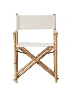 Lene Bjerre Fauteuil metteur en scène pliant en bambou Mandisa, larg. 58 x haut. 88 cm