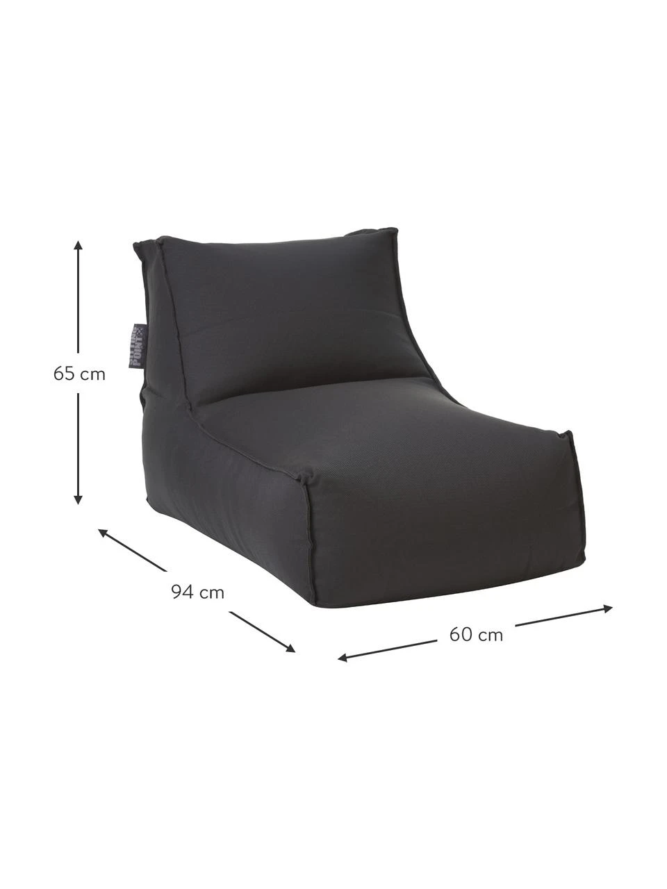 Magma Fauteuil poire de jardin anthracite Korfu, larg. 94 x prof. 60 cm 5 Magma Fauteuil poire de jardin anthracite Korfu, larg. 94 x prof. 60 cm – Image 3