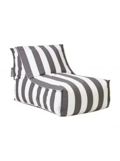 Magma Fauteuil poire de jardin gris/blanc Korfu, larg. 94 x prof. 60 cm