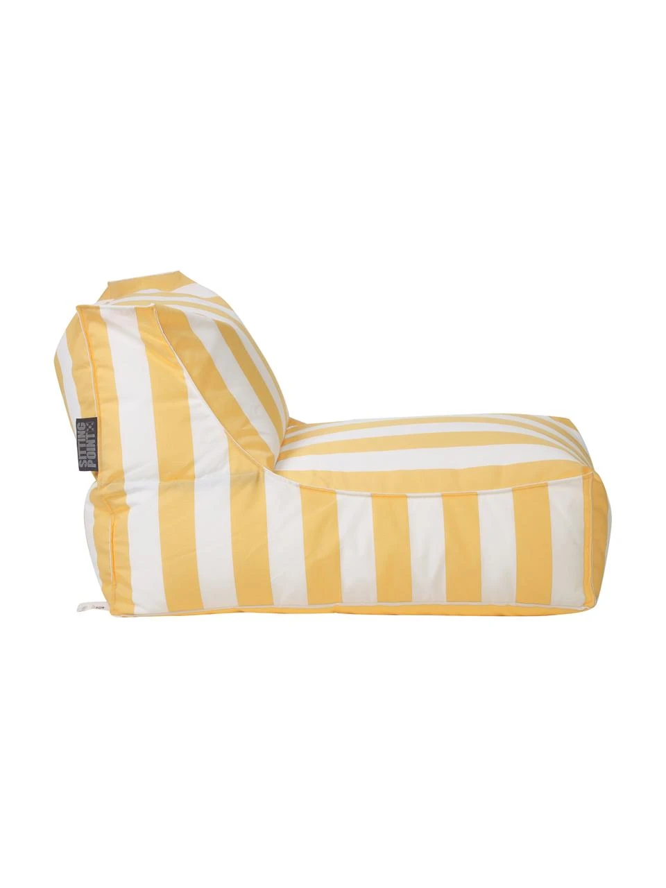 Magma Fauteuil poire de jardin jaune/blanc Korfu, larg. 94 x prof. 60 cm 7 Magma Fauteuil poire de jardin jaune/blanc Korfu, larg. 94 x prof. 60 cm – Image 5