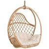 Fauteuil suspendu en rotin avec coussin d'assise Siena, larg. 90 x haut. 106 cm -Jardin Soldes Boutique Fauteuil suspendu en rotin avec coussin dassise Siena