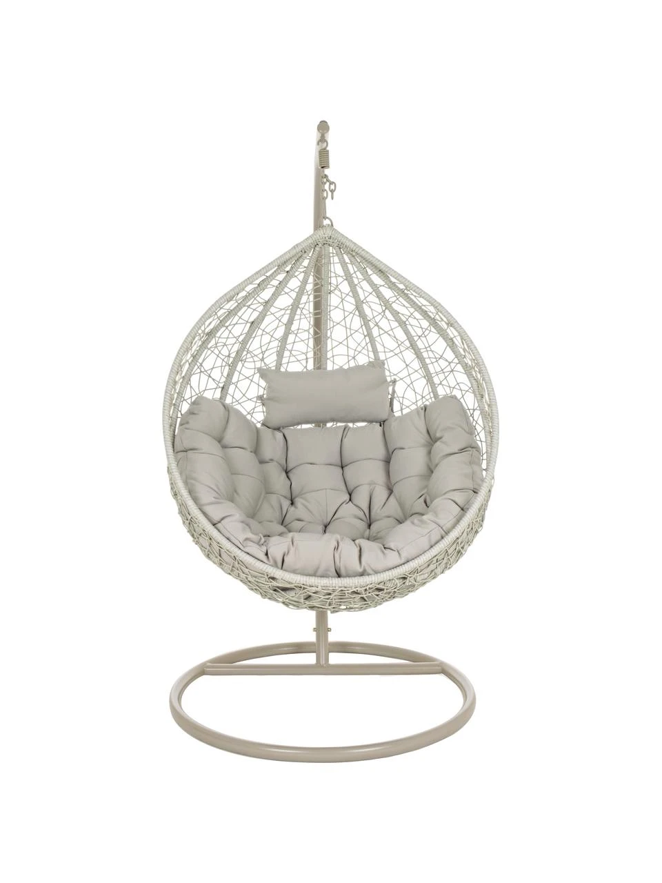 Bizzotto Fauteuil suspendu tressé avec structure en métal Amirantes, Ø 105 x haut. 198 cm 6 Bizzotto Fauteuil suspendu tressé avec structure en métal Amirantes, Ø 105 x haut. 198 cm – Image 4