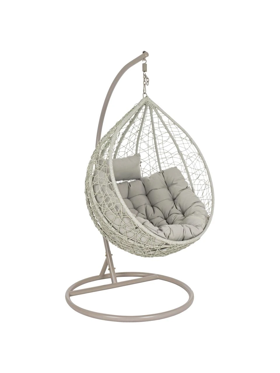 Bizzotto Fauteuil suspendu tressé avec structure en métal Amirantes, Ø 105 x haut. 198 cm 3 Bizzotto Fauteuil suspendu tressé avec structure en métal Amirantes, Ø 105 x haut. 198 cm