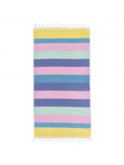 Fouta à rayures Holidays, larg. 90 x long. 180 cm