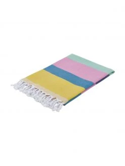 Fouta à rayures Holidays, larg. 90 x long. 180 cm -Jardin Soldes Boutique Fouta a rayures Holidays 4