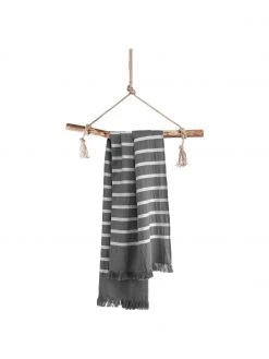 Walra Fouta pur coton 100x180 à franges Filena, 100 x 180 cm -Jardin Soldes Boutique Fouta pur coton 100x180 a franges Filena 3