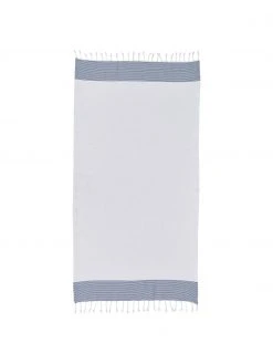 Fouta rayé à franges Ibiza, larg. 100 x long. 200 cm