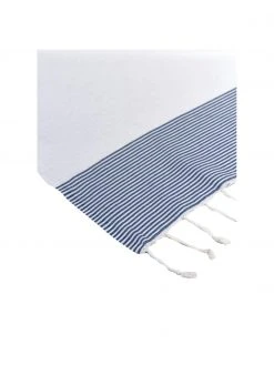 Fouta rayé à franges Ibiza, larg. 100 x long. 200 cm -Jardin Soldes Boutique Fouta raye a franges Ibiza 7