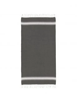 Fouta rayé à franges St Tropez, larg. 100 x long. 200 cmDisponibilité limitée