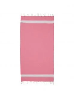 Fouta rayé à franges St Tropez, larg. 100 x long. 200 cm