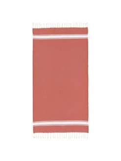 Fouta rayé à franges St Tropez, larg. 100 x long. 200 cm