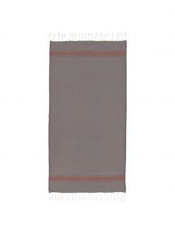 Fouta rayé à franges St Tropez, larg. 100 x long. 200 cm