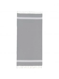 Fouta rayé à franges St Tropez, larg. 100 x long. 200 cm