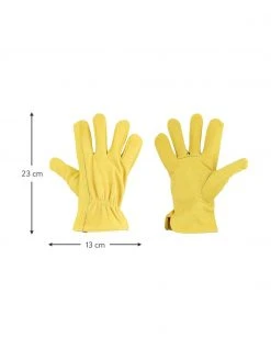 Gants de jardinage en peau de vache Selma, larg. 13 x long. 23 cm -Jardin Soldes Boutique Gants de jardinage en peau de vache Selma 2