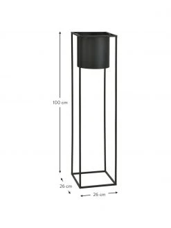 Andrea House Grand cache-pot en métal Bragi, larg. 26 x haut. 100 cm -Jardin Soldes Boutique Grand cache pot en metal Bragi 2