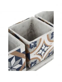 Grand cache-pot ethno Portugal, 4 élém., larg. 36 x haut. 13 cm -Jardin Soldes Boutique Grand cache pot ethno Portugal 4 elem 3