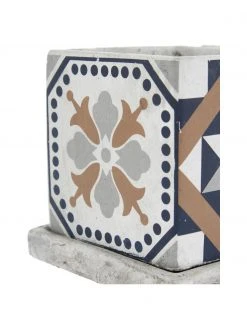 Grand cache-pot ethno Portugal, 4 élém., larg. 36 x haut. 13 cm -Jardin Soldes Boutique Grand cache pot ethno Portugal 4 elem 5