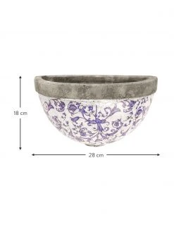Grand cache-pot mural Cerino, larg. 28 x haut. 18 cm -Jardin Soldes Boutique Grand cache pot mural Cerino 2