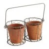 Grand cache-pot suspendu Turino, 3 élém., larg. 25 x haut. 12 cm -Jardin Soldes Boutique Grand cache pot suspendu Turino 3 elem
