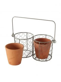 Grand cache-pot suspendu Turino, 3 élém., larg. 25 x haut. 12 cm -Jardin Soldes Boutique Grand cache pot suspendu Turino 3 elem 5