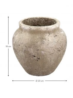 Villa Collection Grand cache-pot vintage Loev, Ø 20 x haut. 19 cmDisponibilité limitée -Jardin Soldes Boutique Grand cache pot vintage Loev 2