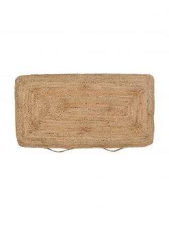 Calma House Grand coussin de sol en jute Ural, larg. 60 x long. 120 cm -Jardin Soldes Boutique Grand coussin de sol en jute Ural 3